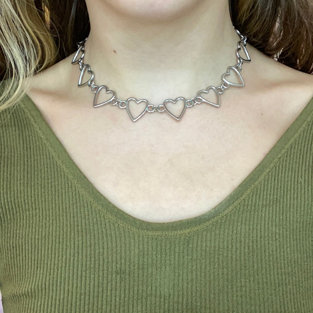 stirling silver heart necklace⚡️⚡️
